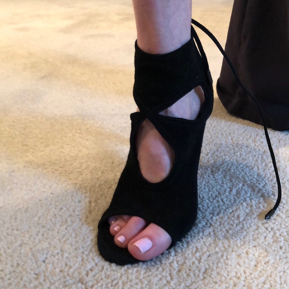 Aquazzura Sexy Thing Suede Cutout Sandal